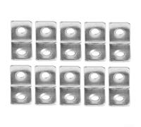 12 Count L Shape Right Angle Wall Bracket Set for Shelving, Iron Support for Various Applications