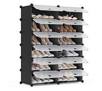 12 Cube Interlocking Storage Unit, Black