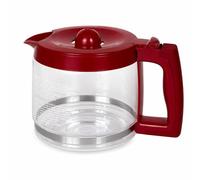 12-Cup Coffee Maker Carafe Replacement - Compatible with Kenmore 100.40707310 Coffee Maker, OEM Fit, Red Handle & Lid