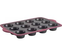 12-Cup Trudeau Silicone Round Cake Baking Mold Cupcake Cake Pan