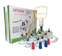 12 Cupping Cups Sets Biomagnetic Traditional Professional Chinese Therapy Massage Cupping Set Household Pull Out Vacuum Cupping Kit/Chinese Massage Hijama Suction (12)
