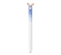 12-Cute Cute pet Decompression Pen Quick-Drying Students Brush Black Pen-Midnight Blue-0.5mm.