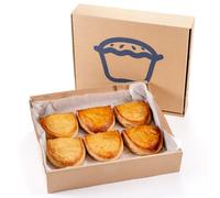 12 D-Shaped Corned Beef and Onion Pasties - Golden Pastry Shell Filled with Juicy Corned Beef and Onions - Flavourful Pasty Snack Delivered to Your Door