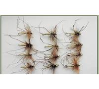 12 Daddy Long Legs, Trout Flies Standard and Goldhead Size 10 or 12 Barbed or Barbless (Barbless, 12)