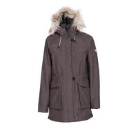 Trespass Womens Caption Waterproof Parka-Dark Grey-12 Dark Grey