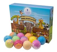 12-Day Animal Advent Calendar 2025 - Kids Bath Bomb Advent Calendar with Surprise Animal Toys Inside - Kids Bath Bombs - UK Seller