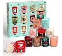 12 Days Christmas Scented Candles, Advent Calendar Candle Gift Sets, 12PCS 1oz Soy Candles, Christmas Candle Gift Set for Women.
