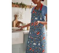 '12 Days of Christmas' Festive Print 100% Cotton Apron Ulster Weavers Green One Size