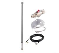 12 dBi Fiberglass Omnidirectional Antenna with Low Loss KSR195 Coaxial Cable for Helium Hotspot Miner 300 MNTD for LoRaWAN EU868 US915