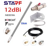 12 dBi for OMNI-Directional LoRa Antenna with for 3M Low Loss Cable and N to SMA Adapter, for Helium HNT Hotspot Mining, Compatible with RAK, Bobcat 300, Nebra, SyncroB.it, Dragino LPS8 and MatchX M2