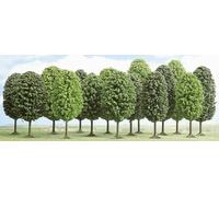 12 Deciduous Trees 35-55mm N gauge scenery Busch 6586