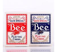 12 decks Bee Club Special Playing Cards Standard Index (6 red & 6 blue)