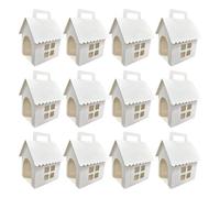 ＡＷＨＡＯ 12 Decorative Gift Boxes in The Shape of A Doghouse, with Handle, Ideal for Father's Day and Graduations, Style A