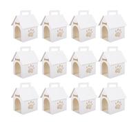 ＡＷＨＡＯ 12 Decorative Gift Boxes in The Shape of A Doghouse, with Handle, Ideal for Father's Day and Graduations, Style B