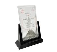 12" Desk Galton Board - Acrylic Probability Demonstrator for Normal Distribution and Statistics Teaching Aid for Physics and Science Education