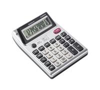 12 Digit 2 Side Display Calculator Durable ABS Construction Ergonomic Desktop Calculator with Big Button Double Screen for Office Professionals and Students