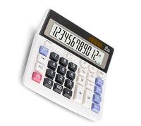 12 Digit Anti-Slip Accounting Calculator Solar/Battery Operated with Big Buttons for Business/Home Use Ergonomic Keys Financial Calculator