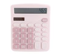 12 Digit Calculator Solar Powered Multifunctional Portable Desk Electronic Calculator for Students Office Professionals Stylish Design Lightweight Plastic 4.72 x 5.91 Inches
