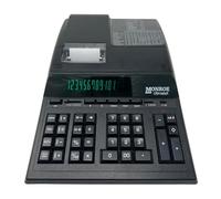 12-Digit Print/Display Genuine Monroe UltimateX Black, Our Top-Of-The-Line Heavy-Duty Calculator