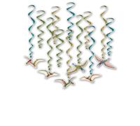 12 Dinosaur Hanging Decorations