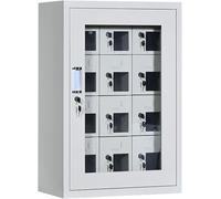 12-Door Mobile Phone Storage Cabinet, Visual nizer with Locks for Phones, Portable Phone Rack for Home and Office Use, Durable and Stylish Design