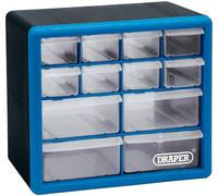 12 Drawer Organiser Storage Unit Plastic | Workshop Home Office Cabinet