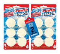 12 Duzzit Power Bleach Toilet Blocks White, Cistern Blocks Bundled by FREYPAC