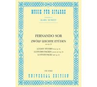 12 Easy Studies aus op. 60 aus op. 60 sheet music Sor, Fernando guitar