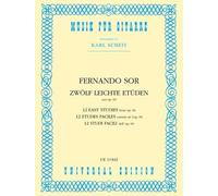 12 Easy Studies aus op. 60 Score guitar (easy) Sor UE Wien 550