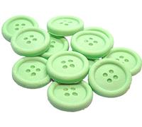 12 Edible Green Buttonss Cake Decorations Cupcake Toppers