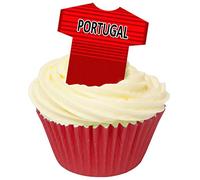 12 Edible Pre-Cut Wafer Football Shirts: Portugal