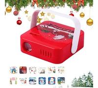 12 Effects Xmas Projector Light - Outdoor/Indoor Snowflake Projection for Xmas Party Decorations (red)
