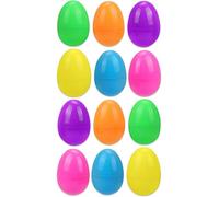 12 Empty Fillable Plastic Surprise Easter Eggs - Fill With Easter Hunt Gifts And Chocolate