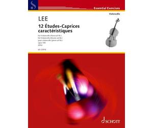 12 Etudes-Caprices caractéristiques op. 100 cello, piano ad lib. (intermediate)