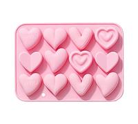 12 Even 6 Different Kinds Of Shape Silicone Molds Baking Chocolate Molds Candy Drip Gel Cake Molds Yule Log Pan (One Size)