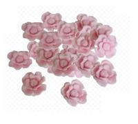 12 Exquisite Edible Sugar Fondant Rose Blossom/Daisy Flowers; 2.7cm Birthday, Wedding/Anniversary, Baby/Bridal Shower, Easter, Mothers Day Cake/Cupcake Toppers/Decorations (Light Pink/Baby Pink)