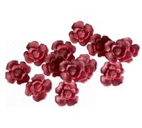 12 Exquisite Edible Sugar Fondant Rose Blossom/Daisy Flowers; 2.7cm Birthday, Wedding/Anniversary, Baby/Bridal Shower, Easter, Mothers Day Cake/Cupcake Toppers/Decorations (peach)