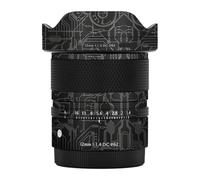 12 F1.4 DC DN Camera Skin Wrap Lens Skins Protector Anti-Scratch Coat Wrap Cover Sticker for Sigma 12mm F1.4 DC DN fit for Sony/Fujifilm XF Mount(Circuit Titanium)