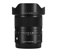 12 F1.4 DC DN Camera Skin Wrap Lens Skins Protector Anti-Scratch Coat Wrap Cover Sticker for Sigma 12mm F1.4 DC DN fit for Sony/Fujifilm XF Mount(Carbon Fiber Black)