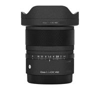 12 F1.4 DC DN Camera Skin Wrap Lens Skins Protector Anti-Scratch Coat Wrap Cover Sticker for Sigma 12mm F1.4 DC DN fit for Sony/Fujifilm XF Mount(Leather Black)