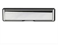 12" Fab & Fix Nu Mail Letterplate Premium Heavy Duty Sprung Letter Box Upvc Wood Door - Suitable For Mid-Rails And Composite Doors