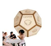 12 Faces Wooden Dice Party Dice Decisor Dice Board Game for Travel Dating Home College Dorm