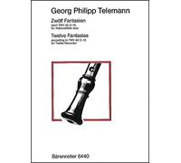12 Fantasias for Treble Recorder Solo TWV 40: 2-13