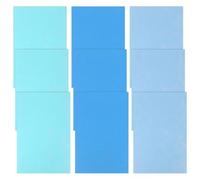 12 Felt Sheets, 20x30cm Thick Soft Felt Fabric Sheet 3 Assorted Colors Craft Felts Sewing Squares for DIY Crafts Patchwork Projects (Blue Series)