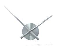 12" FlexiClock Grey Without Number Metal Wall Clock Modern 3D Home Decoration Minimalist Design Bedroom Decor Stylish Living Room Trendy Kitchen Accessories Large