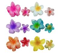 12 Flower Hair Clips, Cute Hair Accessories, Kids Ponytail Clips, Mini Hair Tray Tools, Hair Decorations.