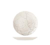 12 Fruit Plates Stone In Hard Porcelain With Reinforced Edge Diameter 21 cm