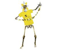 12 ft Skeleton Clothes Accessories Patriotic Costume Set with Hat Scarf Beard Bowtie Pleated Flag for 4th of July (SN.C)