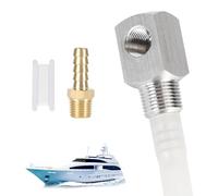 12" Fuel Withdrawal Depth Standard Universal Boat Gas Tank Tube, Part 7-0948 with Strainer, Polyethylene Fuel Withdrawal Tube with Brass Barb Connector
