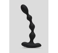 12 Function Rechargeable Bendable Vibrating Anal Beads - Black Black